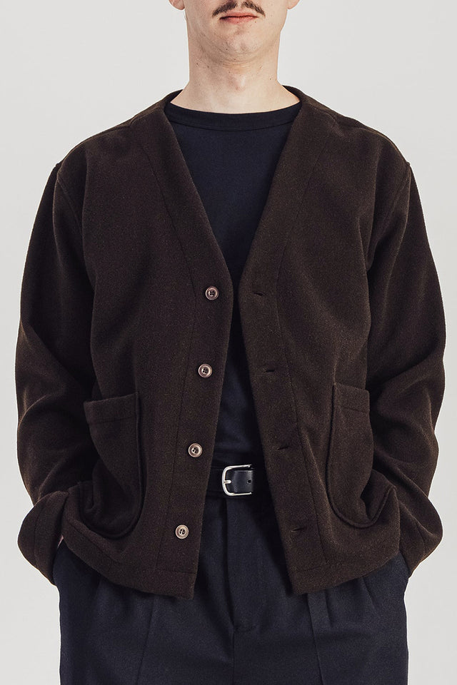Parages Dark Brown Manager Wool Jacket 