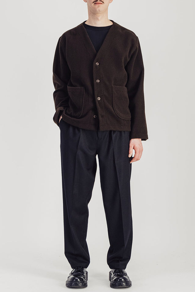 Parages Dark Brown Manager Wool Jacket 