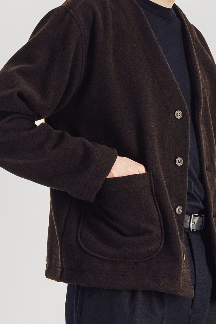 Parages Dark Brown Manager Wool Jacket 