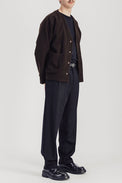 Parages Dark Brown Manager Wool Jacket 