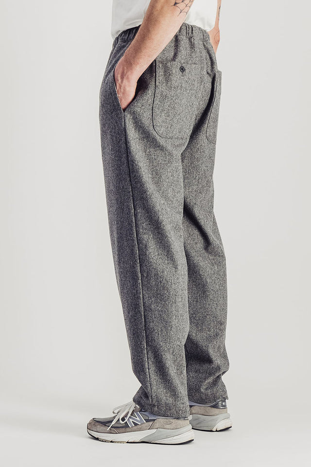 Parages Light Grey Melange Nomad Flannel Pants 
