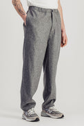 Parages Light Grey Melange Nomad Flannel Pants 
