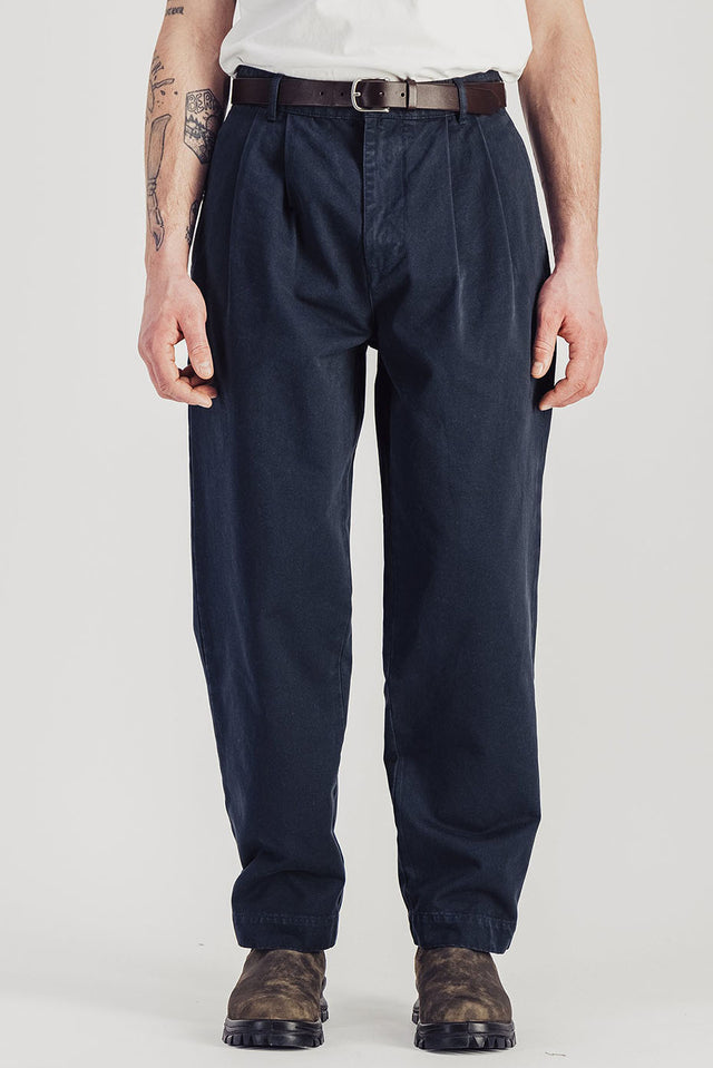 Parages Slate Double Pleats Twill Pants 
