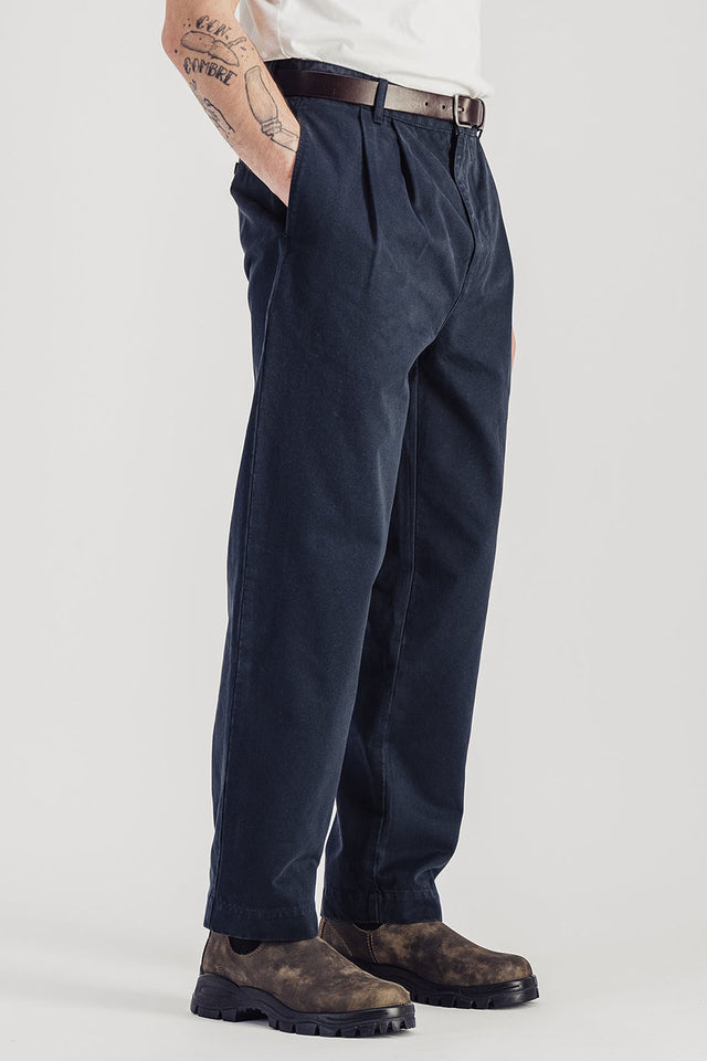 Parages Slate Double Pleats Twill Pants 