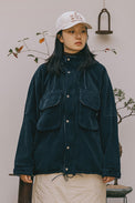 Kappy Navy Corduroy Mountain Jacket 