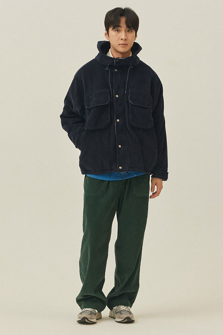 Kappy Navy Corduroy Mountain Jacket 
