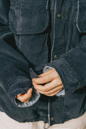 Kappy Navy Corduroy Mountain Jacket 