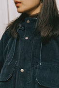 Kappy Navy Corduroy Mountain Jacket 