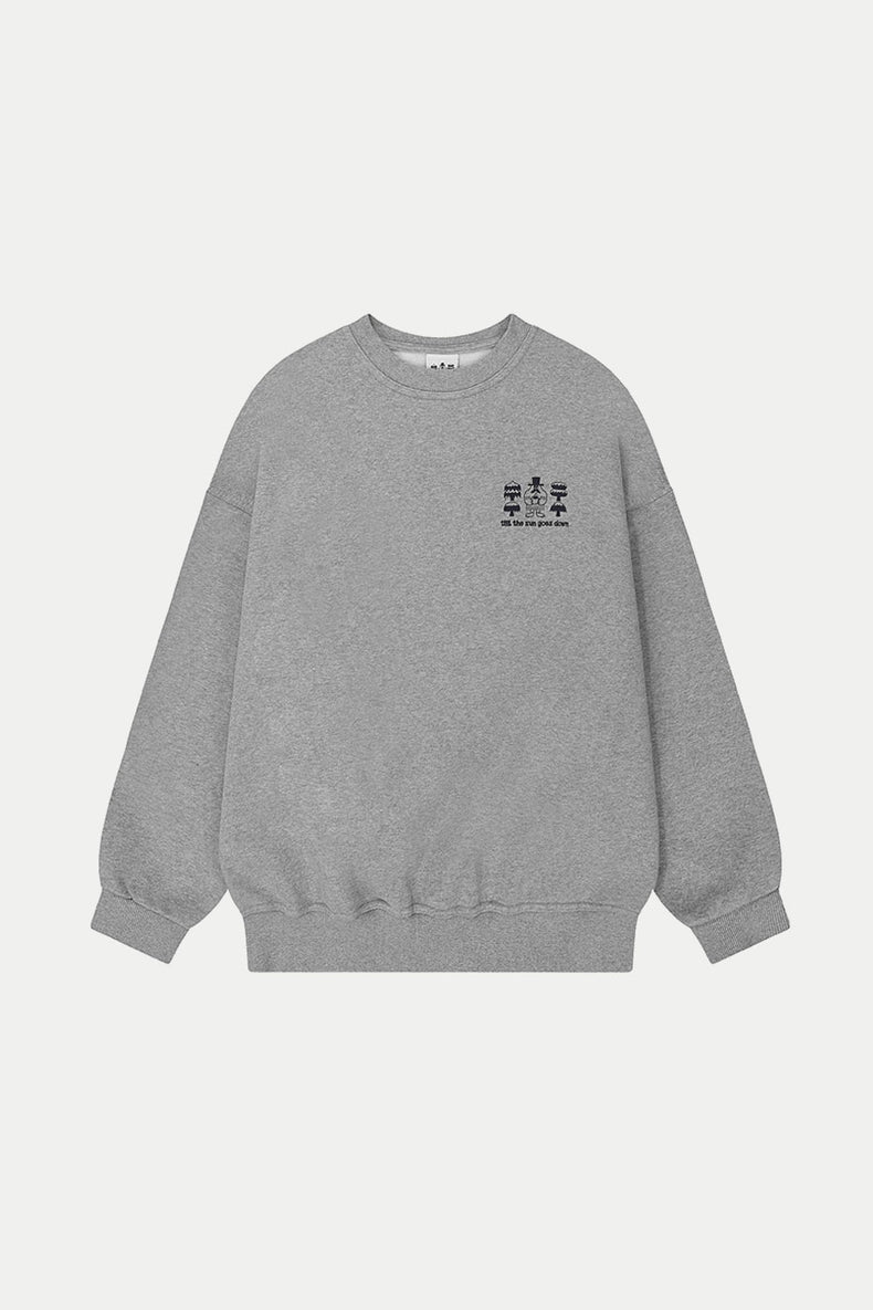 Gray Yeti Fluff Sweatshirt