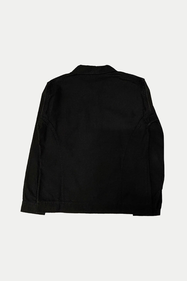 Black Weaved Mechanics Jacket Mens