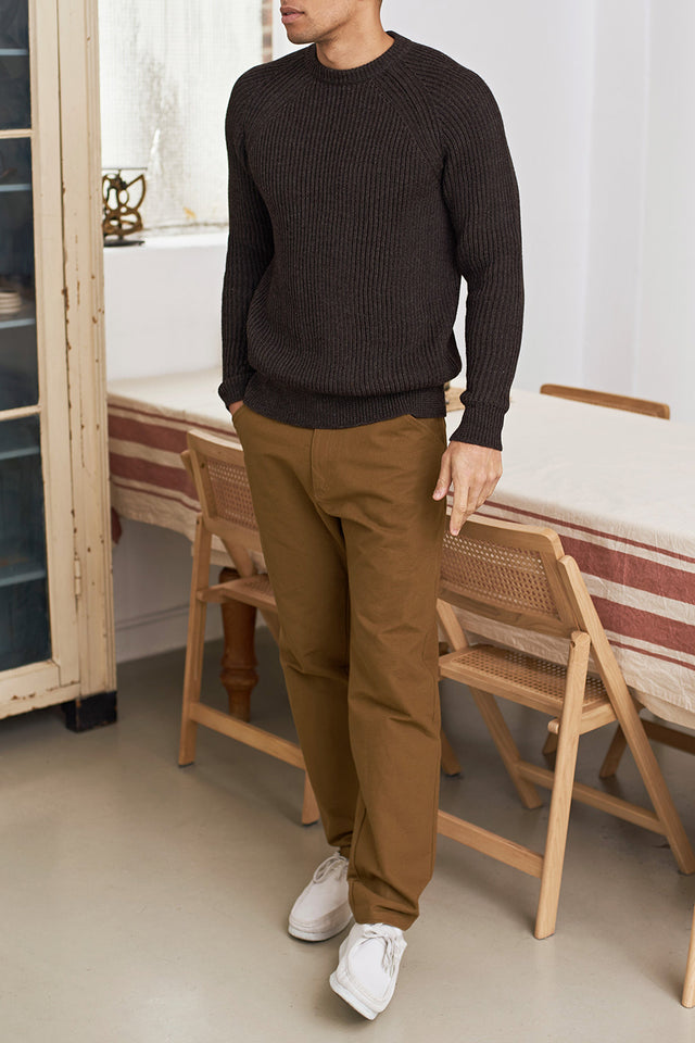 About Companions Brown Undyed Eco Alpaca Nord Jumper 