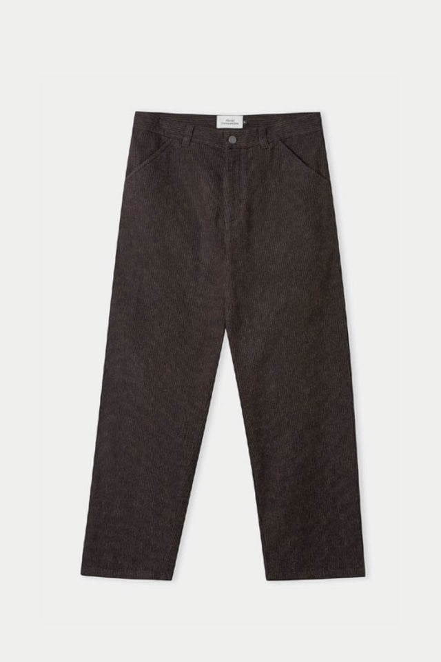 About Companions Striped Brown Eco Flannel Carlo Trousers 