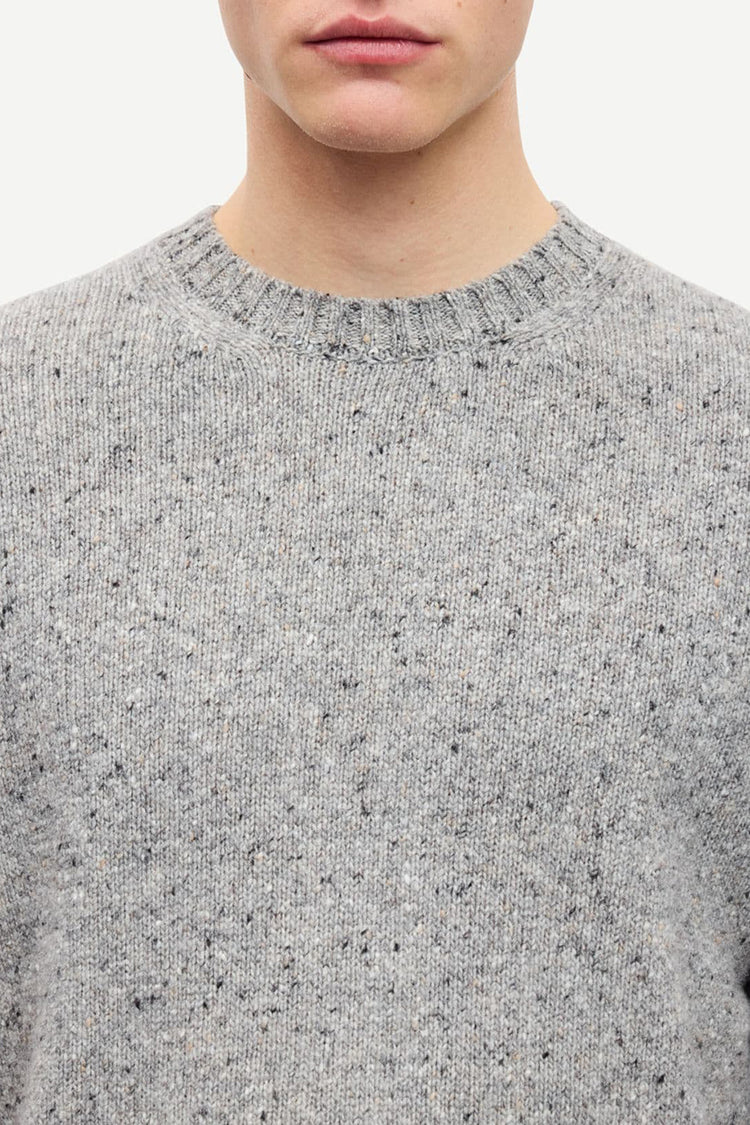 Samsøe Samsøe Grey Melange Sanataniel Sweater 