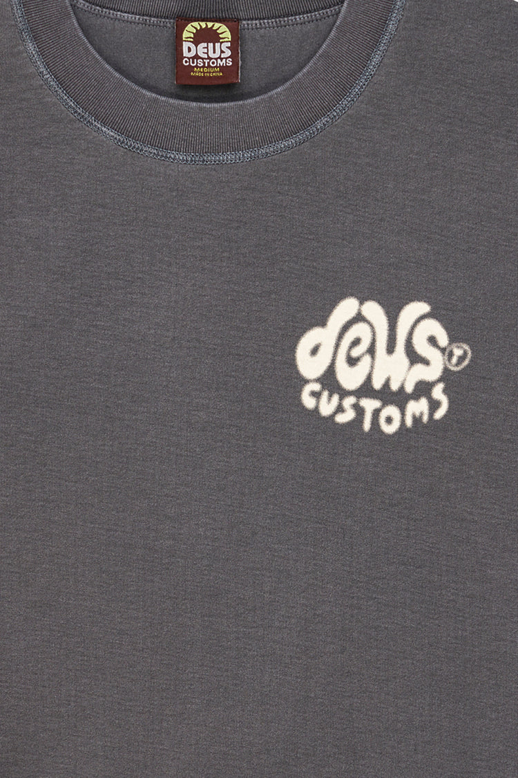 Deus Ex Machina Anthracite Debris Reverse T-Shirt 