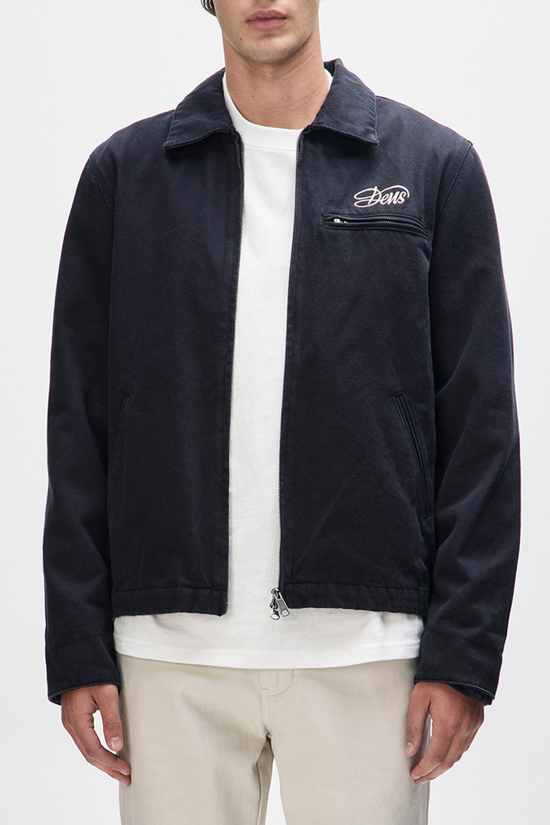 Deus Ex Machina Anthracite Workwear Overdye Jacket 
