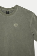 Deus Ex Machina Cypress Green Shield Garment Dye T-Shirt 