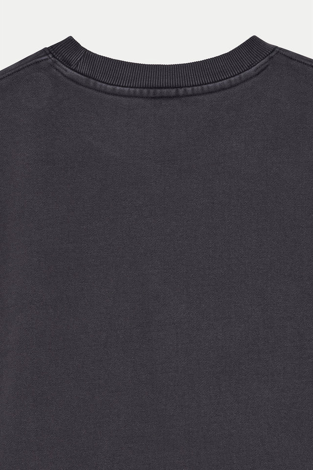 Deus Ex Machina Black Shield Garment Dye Crew 
