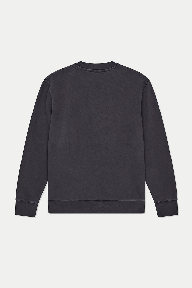 Deus Ex Machina Black Shield Garment Dye Crew 