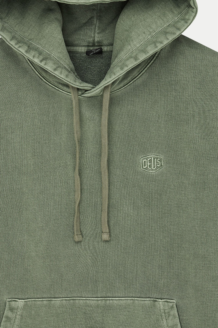 Deus Ex Machina Cypress Green Shield Dyed Hoodie 