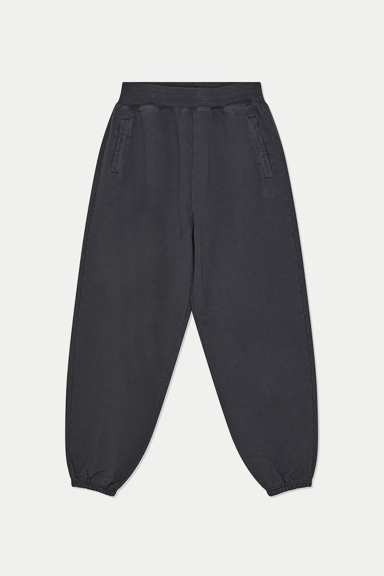 Deus Ex Machina Black Shield Garment Dyed Track Pant 