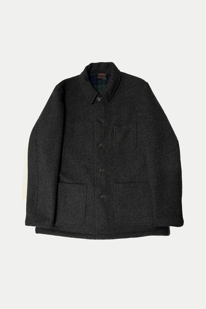 Anthracite Double Face Wool Jacket Mens