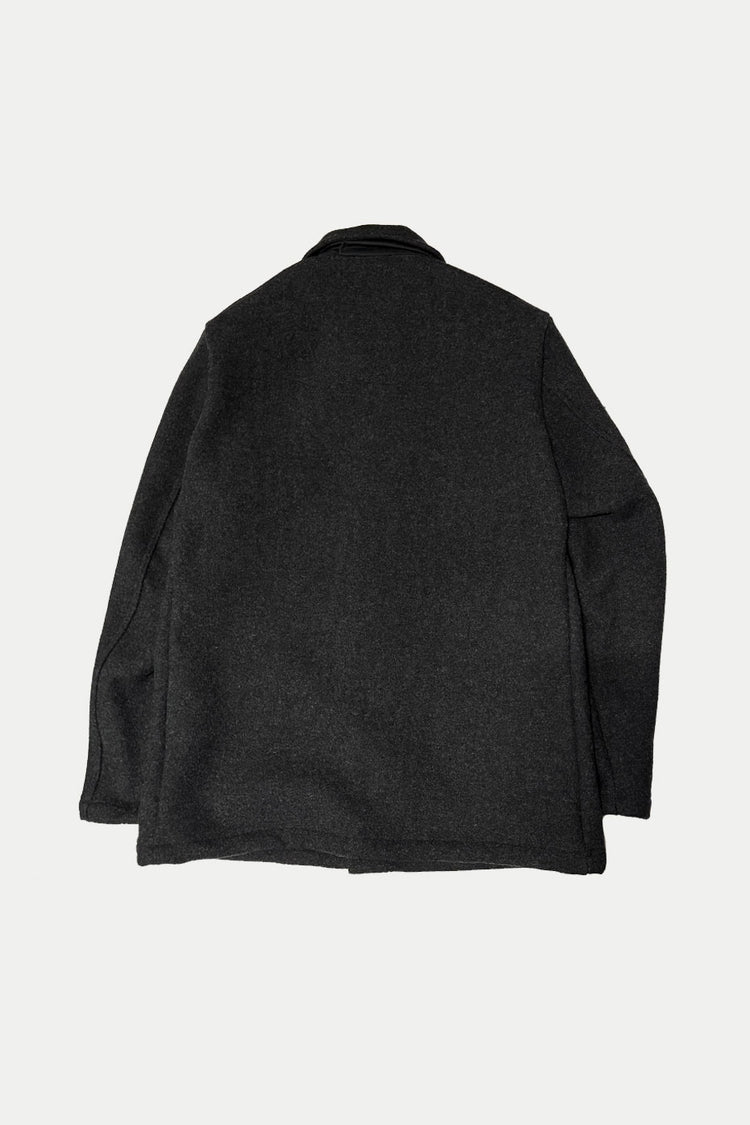 Anthracite Double Face Wool Jacket Mens