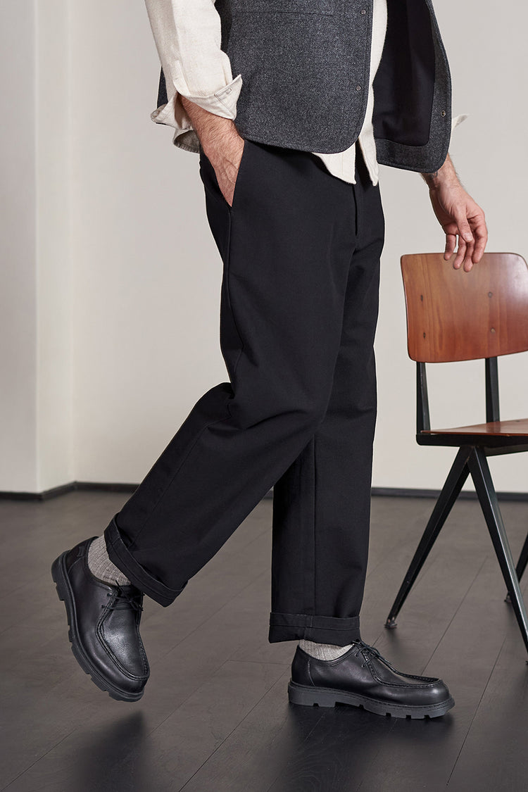 Black Eco Canvas Waban Trousers
