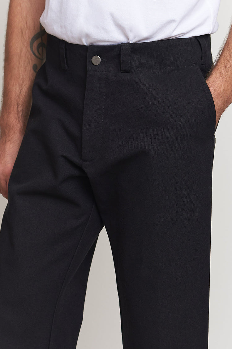Black Eco Canvas Waban Trousers