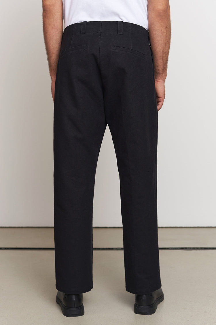 Black Eco Canvas Waban Trousers