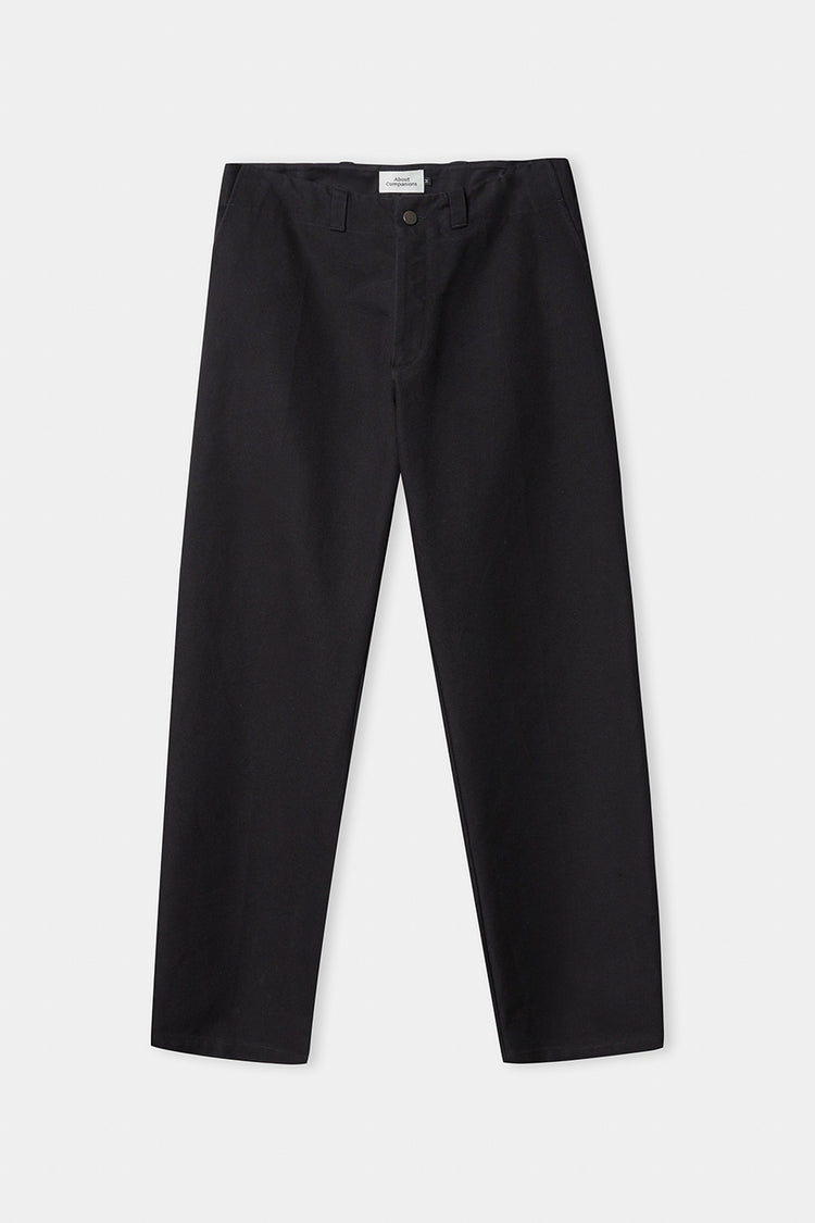 Black Eco Canvas Waban Trousers