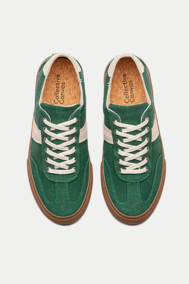Collective Canvas Sage Ecru Veld Hemp Trainers Mens 