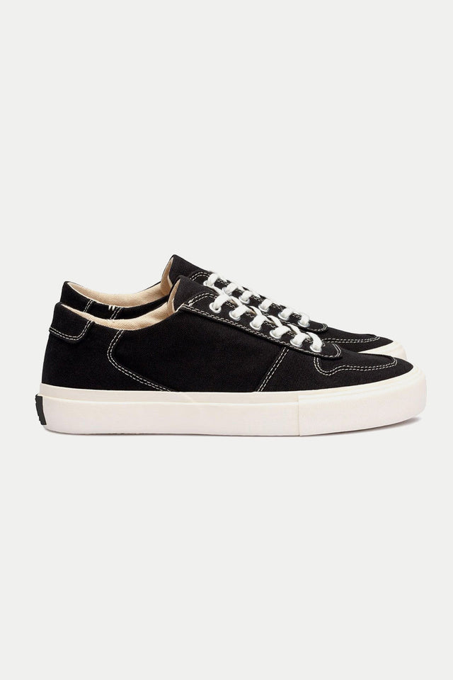 Collective Canvas Black White Bal Trainers Mens 
