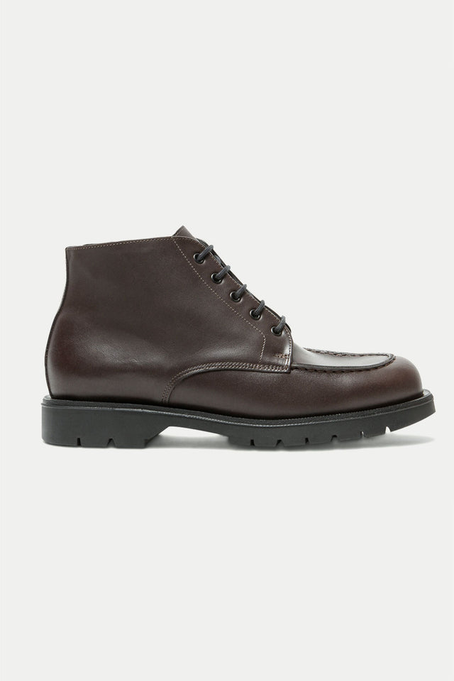 Kleman Brown Black Oxal KP Lace Up Boots Mens 