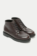 Kleman Brown Black Oxal KP Lace Up Boots Mens 