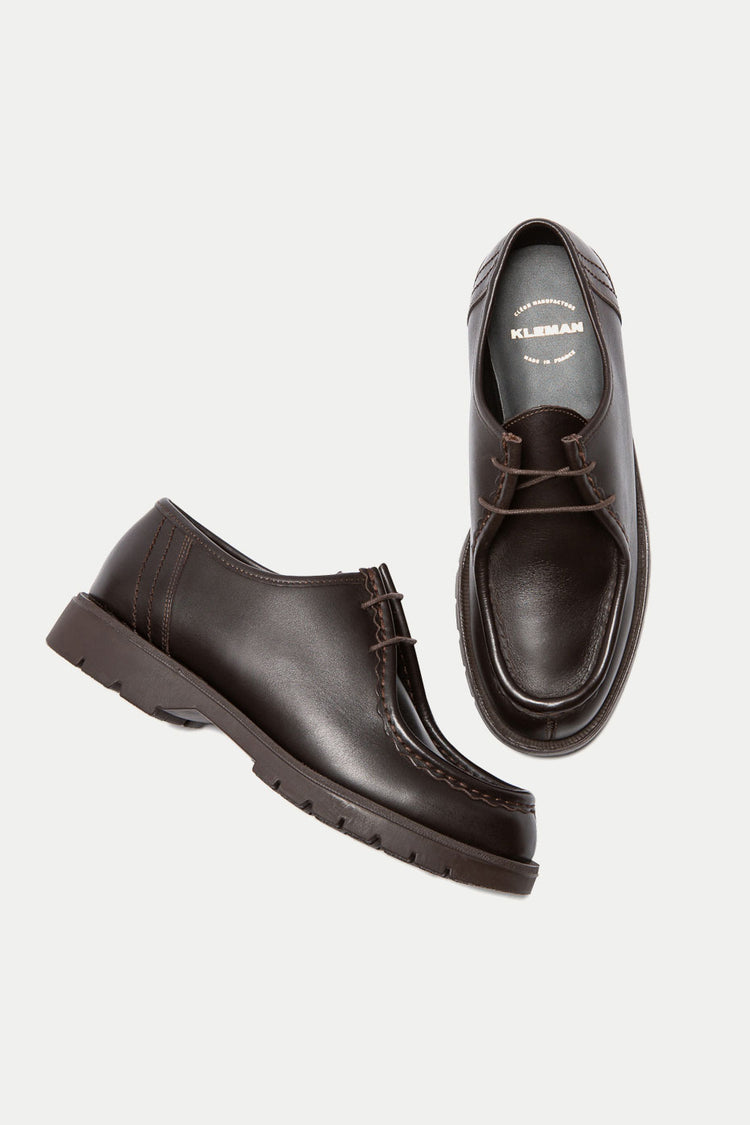 Brown Padror Lace Up Shoes Mens