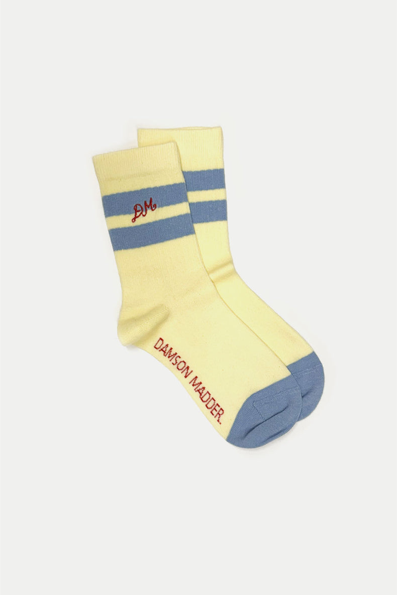 Yellow Blue Sporty Socks