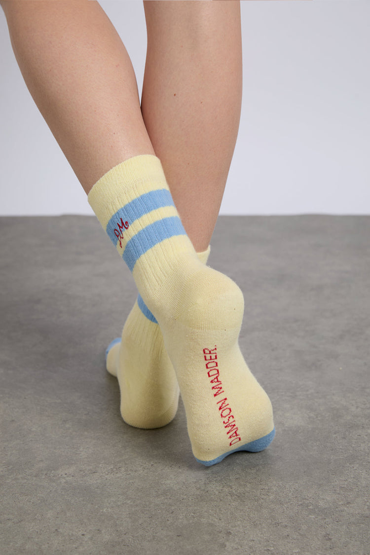 Yellow Blue Sporty Socks