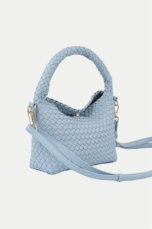 Blue Sky Twist Braided Soft Structure Bag