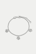 Daisy London Silver Spiral Sun Drop Bracelet 