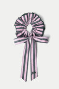Damson Madder Pink Green Garter Bun Wrap 