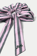 Damson Madder Pink Green Garter Bun Wrap 