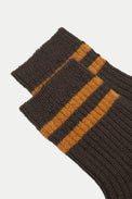 ANT45 Brown Tulip Socks 