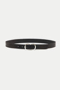 Bellerose Black Sabas Leather Belt 