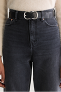 Bellerose Black Sabas Leather Belt 