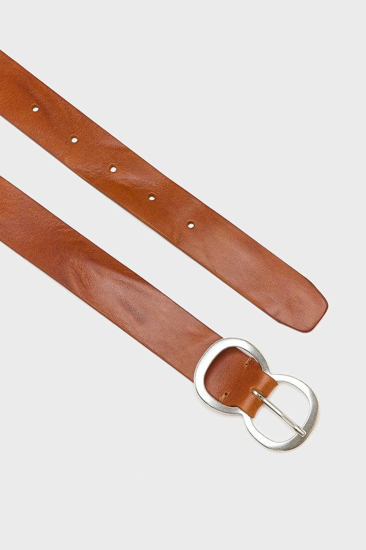 Bellerose Cognac Sabas Leather Belt 