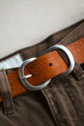 Bellerose Cognac Sabas Leather Belt 