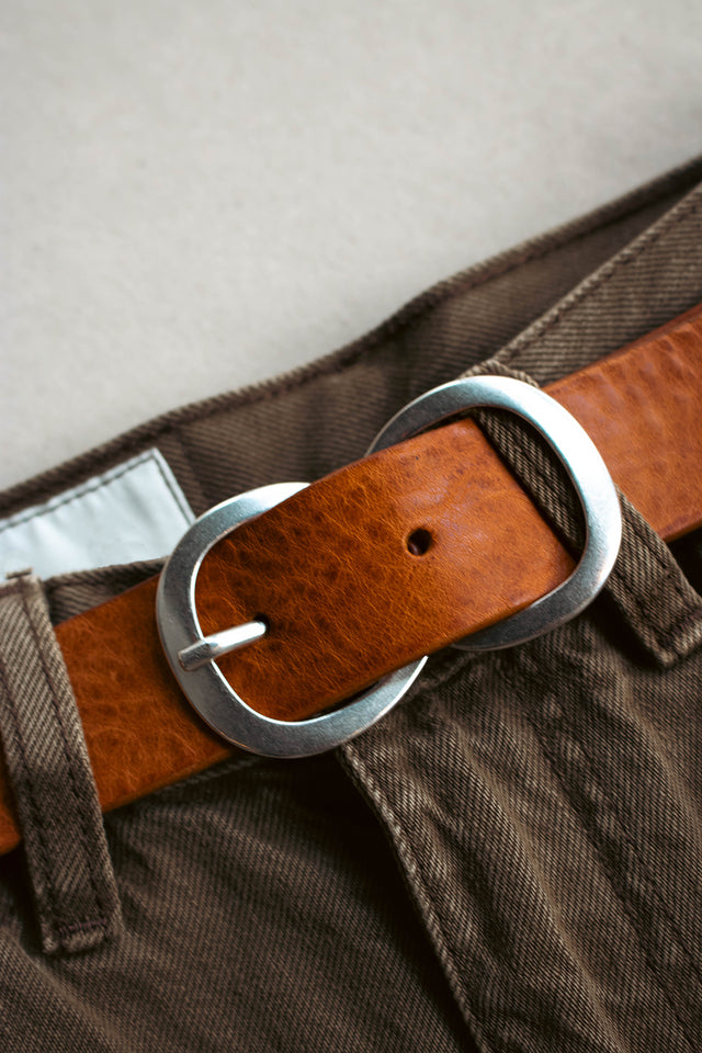 Cognac Sabas Leather Belt