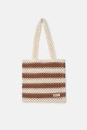 Rhythm Caramel Cove Stripe Crochet Tote Bag 