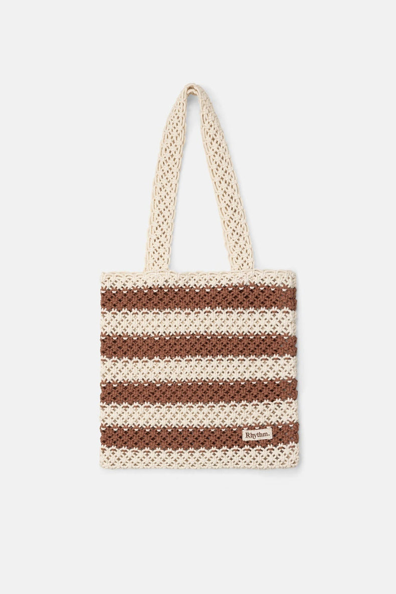 Rhythm Caramel Cove Stripe Crochet Tote Bag 
