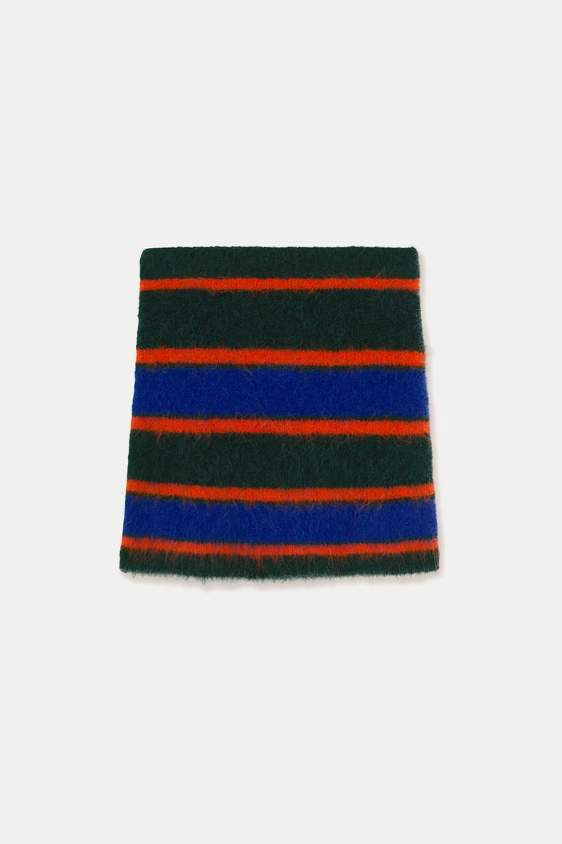 The Tiny Big Sister Bottle Green Stripes Scarf 